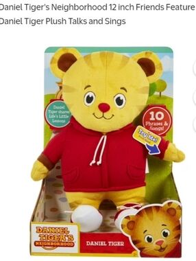 Daniel Tiger Neighborhood Talking Plush Toy!!!